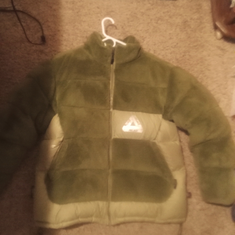 Palace polartic puffer olive jacket XL